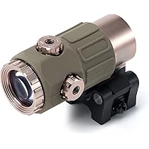クリアレンズシリーズ！X5タイプ 5倍マグニファイア ブラック 5倍率の大型マグニファイア、NOVEL ARMS 5X TACTICAL MAGNIFIER